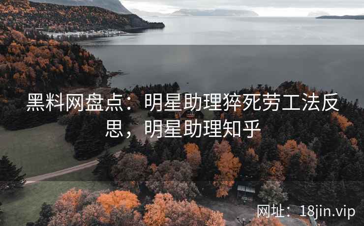 黑料网盘点：明星助理猝死劳工法反思，明星助理知乎