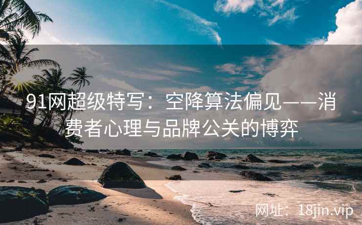 91网超级特写：空降算法偏见——消费者心理与品牌公关的博弈