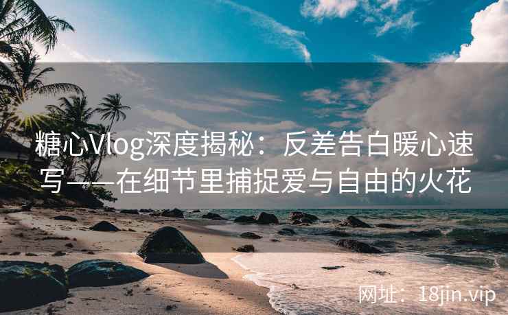糖心Vlog深度揭秘：反差告白暖心速写——在细节里捕捉爱与自由的火花