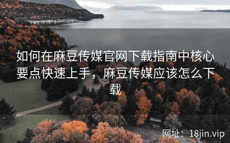 如何在麻豆传媒官网下载指南中核心要点快速上手，麻豆传媒应该怎么下载